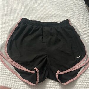 Nike Black white and Pink Athletic Shorts Lightweight Design size medium